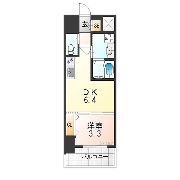 クローバー・プレミア長居公園東 ｜大阪府大阪市東住吉区鷹合２丁目(賃貸マンション1DK・10階・26.67㎡)の写真 その2