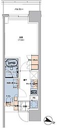 ボヌールステージ笹塚 1Kの間取図画像