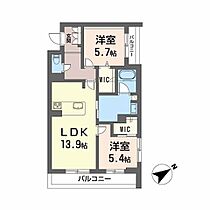 リヴィエール地行II A0201 ｜ 福岡県福岡市中央区地行３丁目14-15（賃貸マンション2LDK・2階・64.53㎡） その2