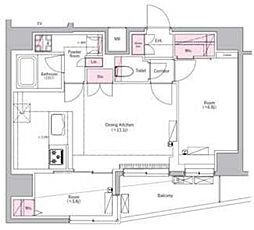 BPRレジデンス田端 4階2LDKの間取り