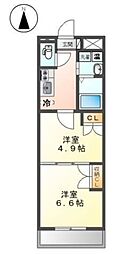 エトワールK 2Kの間取図画像
