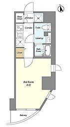 Villa Crest Higashi Ueno 1Kの間取図画像