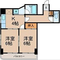 ルミエール北斎 1LDKの間取図画像