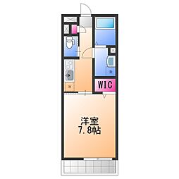 Feliz日根野 1Kの間取図画像