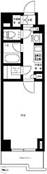 ルーブル桜新町 1Kの間取図画像