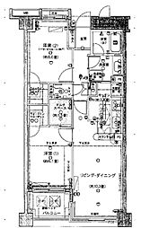 ウインベル代々木二丁目 2LDKの間取図画像