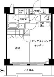ルーブル志村 1LDKの間取図画像