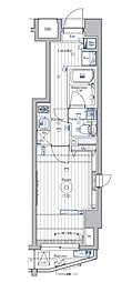 メイクスデザイン板橋本町II 3階1Kの間取り