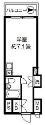 レジデンス上野 ワンルームの間取図画像