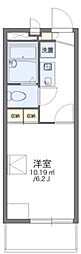 レオパレスClair 1Kの間取図画像