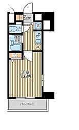 東京メトロ東西線 行徳駅 徒歩7分の賃貸マンション 3階1Kの間取り