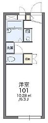 レオパレスグリーンヒルズアヤ1 1Kの間取図画像