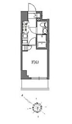 アラート横濱桜木町I 1Kの間取図画像