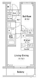 S-FORT横浜青葉台 1LDKの間取図画像