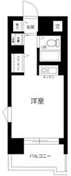日神パレス平和島 ワンルームの間取図画像