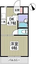 リブレス青梅  ｜ 東京都青梅市千ヶ瀬町１丁目（賃貸マンション1DK・2階・22.46㎡） その2