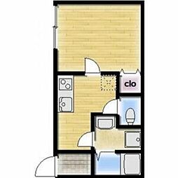 Ambition百合丘 1Kの間取図画像