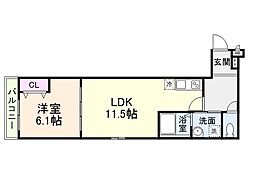 フジパレス喜連瓜破V番館 1階/-
