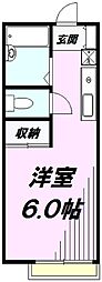 パレットEZOE ワンルームの間取図画像