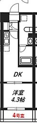 リヴシティ八王子 1DKの間取図画像