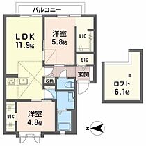 グリーンヒルズ 0207 ｜ 大阪府阪南市自然田880（賃貸アパート2LDK・2階・57.81㎡） その2