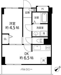 Jパレス桜台 1DKの間取図画像