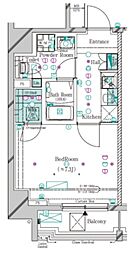 ガリシア大塚駅前 9階1Kの間取り
