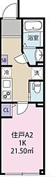 シエロ 1Kの間取図画像