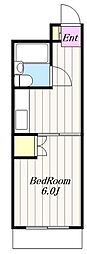 ストンリバー・マンション 1Kの間取図画像