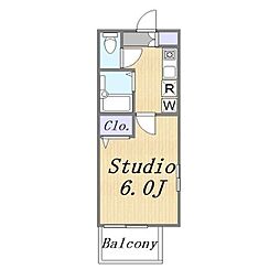 ソフィア泉 1Kの間取図画像