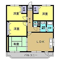サンロード・3-B 4LDKの間取図画像