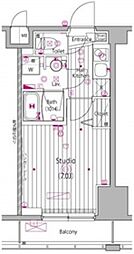 ガーラ・ステーション横濱関内 1Kの間取図画像