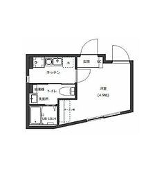 D-STYLE三ノ輪II 1Kの間取図画像