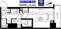 ステージファースト八丁堀 1Kの間取図画像