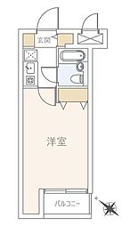 クリオさがみ野参番館 1Kの間取図画像