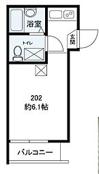 N1-SQUARE ワンルームの間取図画像
