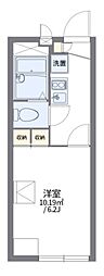 レオパレスウェルストン2 1Kの間取図画像