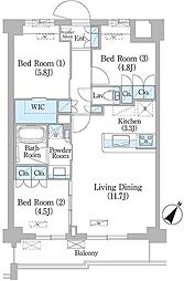 間取図画像 3LDK