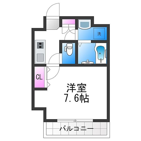 セントラルコート ｜大阪府大阪市阿倍野区阪南町４丁目(賃貸マンション1K・4階・26.13㎡)の写真 その2