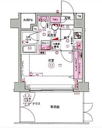 東急池上線 石川台駅 徒歩2分の賃貸マンション 1階1Kの間取り