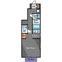 TAYApartment 1Kの間取図画像