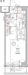 クレヴィスタ戸田 1Kの間取図画像