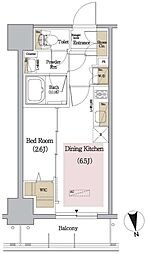 Urbanex新御徒町 1DKの間取図画像