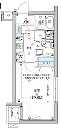 大田区蒲田1丁目マンション 1Kの間取図画像