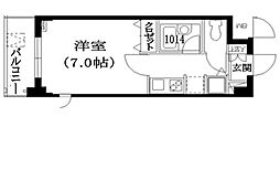 ジョイシティ中野 1階1Kの間取り