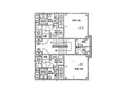 ヴェルドミール 2階1Kの間取り