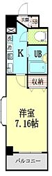 ウィンビュー赤堤 1Kの間取図画像