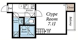 maison K 1階1Kの間取り