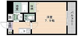 WillDo呉服町 1Kの間取図画像