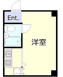 ローゼンハイム ワンルームの間取図画像